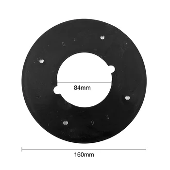 1 бр. базова плоча черна кръгла форма, избено пластмасова основа, електрически път за 3612 3612C, инструменти за дърворезба, аксесоари