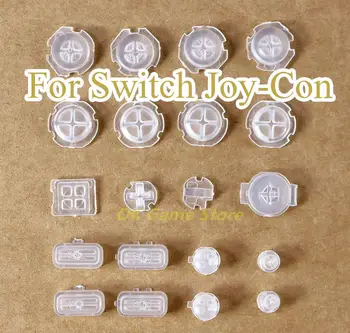 1 комплект прозрачни бутони Бутон SL SR Trigger ABXY Direction Keys пълен комплект бутони за смяна на аксесоари Switch NS JoyCon