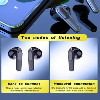 1 Комплект Универсален стерео съраунд звук за разговори Bluetooth-съвместими слушалки 5.3 Безжични слушалки и Аудио Аксесоари