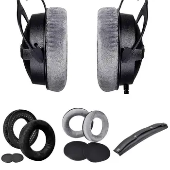 1 Чифт Възглавници за слушалки, Преносими Прахозащитен Меки Слот Втулки за слушалки Beyerdynamic DT99/DT880/DT770 PRO