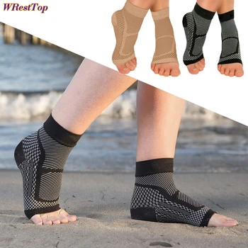 1 чифт компрессионных чорапи при подошвенном фасциите глезените, облекчаване на мъжете и жените Чорапи с поддръжка на свода на стъпалото, възстановяване след травми, болки в ставите