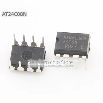10 бр./лот AT24C08N AT24C08 24C08 DIP-8 предпоставка Оригинален автентичен и паметта на чип