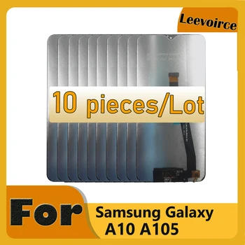 10 бр./лот, Нов AMOLED На Samsung Galaxy A10 A105 A105F SM-A105F LCD сензорен дисплей, Дигитайзер, в събирането, 100% Тествана