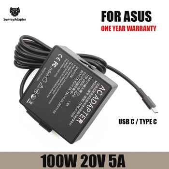 100 W A20-100P1A Зарядно За лаптоп Type C C USB Адаптер за променлив Ток захранващ Блок За Asus ROG C424MA C425TA C433TA C436FA G713IH G513QH UN540