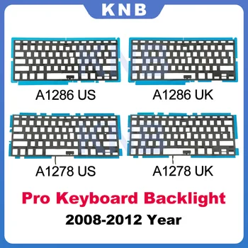 100% Нова клавиатура с подсветка на Великобритания и САЩ за Macbook Pro 13 