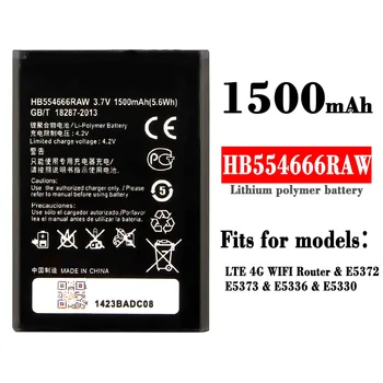 100% Оригинални Висококачествени Замяна Батерия За HUAWEI LTE 4G WIFI Рутер HB554666RAW Мобилен Телефон Вградени Нови Батерии