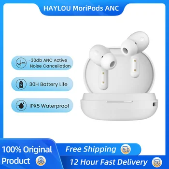 100% Оригинални Слушалки HAYLOU MoriPods ANC TWS Bluetooth 5,2 Безжични Слушалки С Докосване, Спортна Слушалки За Телефон