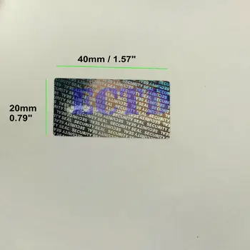 1000 Холограми, защищающих от неоторизиран достъп, Гаранция Отменена, етикет, стикер 1,57*0,79 