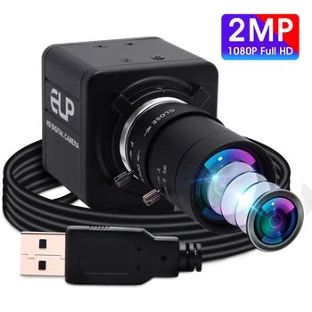 1080p USB Уеб камера Черно-бели Черно-Бял CS обектив с Променливо Фокусно Разстояние CMOS OV2710 OTG UVC Usb Камера 2MP за Android, Linux Windows, Mac
