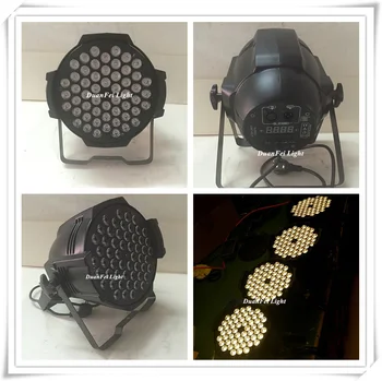 12-инчов проектор за партита, стенни миене 54x3 W, топло бяла led лампа par led par 64 етап на осветителното тяло