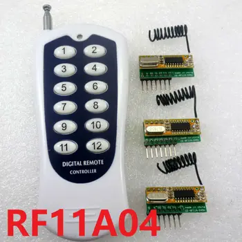 12-канален безжичен радиостанцията кодек радиочестотни дистанционно управление със закъснение от 3-5 В модул приемник за arduino uno mega2560 due zero