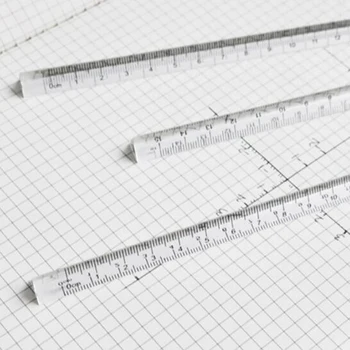 15 см Прозрачна Пряка Линия, канцеларски материали за студенти, обикновените триъгълни линия