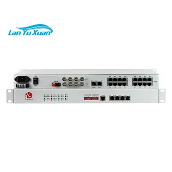 16-канален оптичен телефонен радиостанцията FXO/FXS PCM мултиплексор