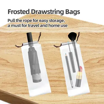 2/5 piezas de bolsa de almacenamiento para paraguas reutilizable portátil resistente al agua EVA против cordón organizador prote...