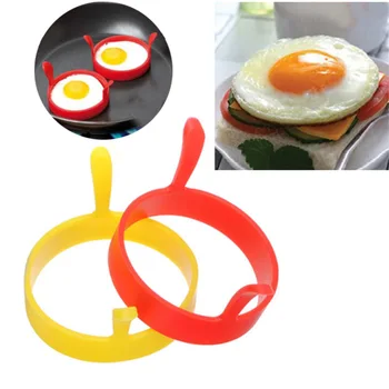 2 елемента Форма за пържене на яйца Творчески Закуска през Цялата Хранително-вкусовата силикон Фритюрник за яйца САМ Блинное пръстен Кухненски принадлежности За Печене 2023 новост