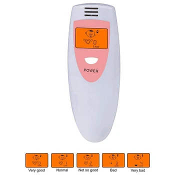 2 преносими детектор на лош дъх тестер за състоянието на хигиена на устната кухина, средства за мониторинг на вътрешния мирис в устата си, за да проверите за творчество