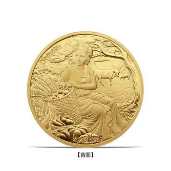 2021, 20 Точки Самоа Олимп Пазител на Съзвездието Дева Реколта Богиня Деметра Медни монети 100% Оригинал
