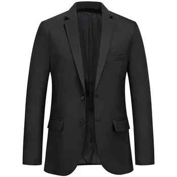 2022 Нов мъжки сако, яке Masculino, пролетно-есенен ден за ден свободен бизнес костюм, модерен обикновен костюм с дълги ръкави и копчета Homme