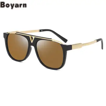 2022 Нов Мъжки Талисман Boyarn, Луксозен Марка, Дизайн UV400 е Толкова Голям Дограма, Мъжки Модни Очила Z0936e, слънчеви очила, Слънчеви Очила