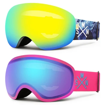2022 Спортни Планински Мъжки ски очила, Магнитни Женски Снежни Очила, Фарове за Женски снежни очила, двуслойни мъжки мотоциклетни маска