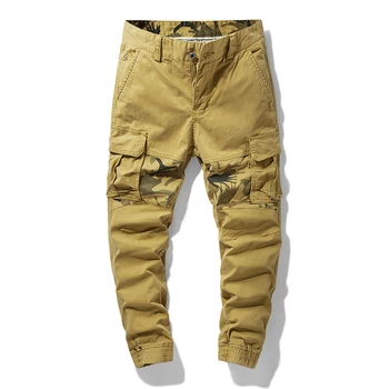 2023 Мъжки ежедневни панталони-карго Класически улични армейските тактически спортни панталони Камуфляжные военни Панталони с много джобове Мъжки панталони