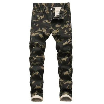 2023, мъжки модни военни камуфляжные дънки, мъжки тънък тенденция, хип-хоп, директни армейските зелени панталони-карго, младежки маркови панталони