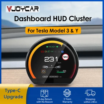 2023 Нов Модел Y Аксесоари HD LCD табло HUD Екран Модел 3 Цифров Интелектуален Скоростомер за Автомобили Tesla Type-C Upgrade