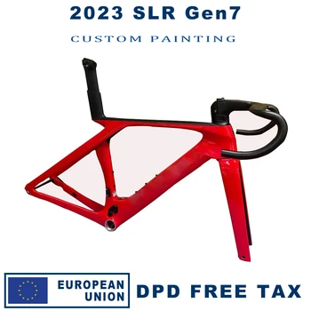 2023 Нова Карбоновая Пътна Велосипедна Рамка С Дисков Спирачка SLR Gen7 Велосипедна Рамка на Диска Велосипедна Рамка С Волана XDB DPD Доставка