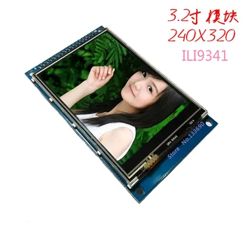 3.2-инчов TFT LCD Модул със сензорен Екран Ultra HD 320X240 ILI9341 16bit за STM32 C51 XPT2046 PWM контрол 34PIN 3.3V/5V