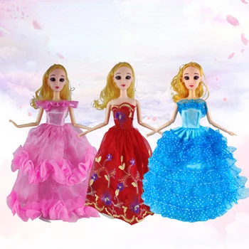 30 см стоп-моушън облекло Сладка кукла на принцеса рокля стоп-моушън облекло играчка за преобличане Сватбена кукла