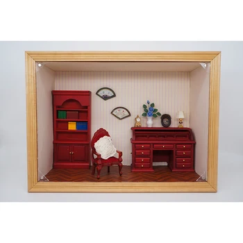 31 бр./компл. Куклена къща 1:12, стилна имитация на мини-модели за куклена къща, дневна, кабинет, аксесоари за декориране на мебели