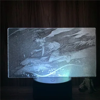 3D лампа Анимирани Истинска версия. Унесенный призраци Яхнал Дракон led нощна светлина, фигура, 7 цвята, сензорен плот, интериор за спални, лека нощ, подарък