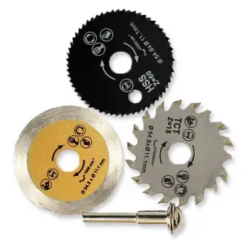3шт 54,8 мм, HSS пильный диск режещ диск Електрическа бормашина Част от DIY дървообработващи инструменти