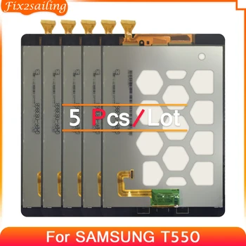 5 бр. За Samsung Galaxy Tab A 9,7 SM-T550 T551 T555 T550 LCD Сензорен дисплей Дигитайзер В Събирането на Подмяна на LCD дисплея
