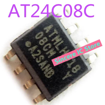 5 бр. Нови оригинални AT24C08C-SSHM-T с екран печатни 08 см, чип SOP8, чип памет 8К