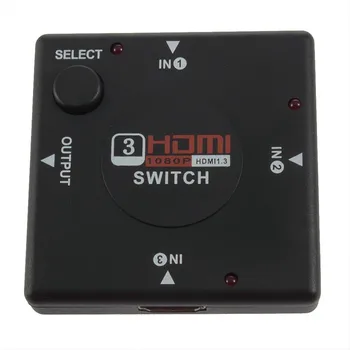 50 бр./лот Преминете HDMI Switcher 3 В 1 Изход HDMI Концентратор Сплитер HDMI Порт Ивица на Усилвател за HDTV DVD PS3, Xbox 360, 1080P