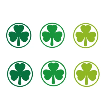 500 бр. етикети със зелен ирландски детелина, Етикети, Лепило за Дневник, украса със собствените си ръце, Великден парти, детски студентски подаръчен пакет, интериор Y3NC
