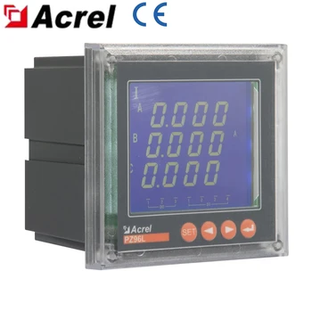 Acrel PZ96L 220V 5A CT Входна панел брояч кВтч с точност 0,5 клас LCD дисплея RS485 Modbus-RTU връзка