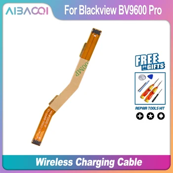 AiBaoQi Абсолютно ново безжично зарядно устройство, печатна платка, Кабел за прехвърляне, Резервни части за 6,21-инчов телефон Blackview BV9600 Pro