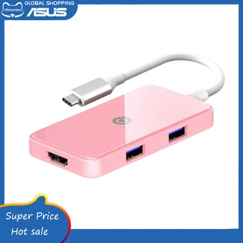 Asus Ivelina USB-C Hub 5 В 1 Type-C За многопортового адаптер 4K HD MI от 100 W PD 3 * USB 3.0 За MacBook/HP/Samsung