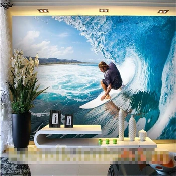 beibehang papel de parede 3D Surf морски спортен магазин фитинги инструменти за декорация по поръчка на 3D тапети фон тапети на стенописите