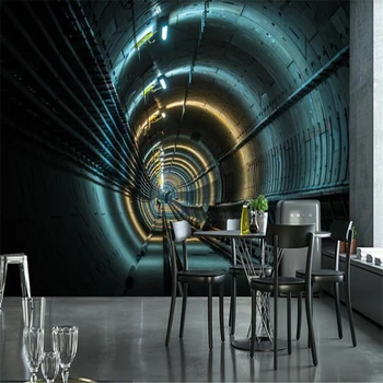 beibehang Модни фэнтезийные абстрактни 3D тапети с разширен пространство, космически тунел, ресторант, фонова боядисване, тапети за стени d 3