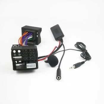 Biurlink 10 бр. За BMW E60 04-10 E63 E64 E61 Мини Стерео Радио Navi Bluetooth, AUX Аудио Кабел ISO Адаптер за Микрофон, Високоговорител