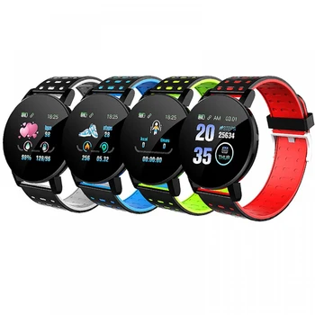 Bluetooth-Съвместими спортен гривна с кръгли циферблат, изцяло сензорен екран, водоустойчиви часовници за спорт във фитнес залата