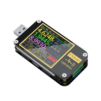 FNB48S USB тестер капацитет на напрежение, измерител на ток, Монитор, Анализатор за откриване на мощност, инструменти за тестване, без да Bluetooth