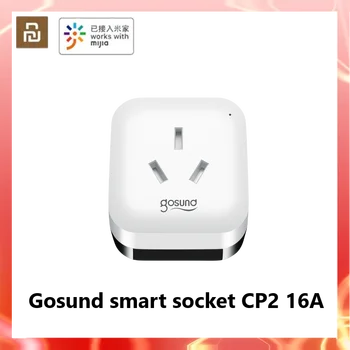 Gosund умен изход CP2 16A WiFi версия с брояч на електроенергия Версия с един ключ Smart plug работи с приложение Mijia