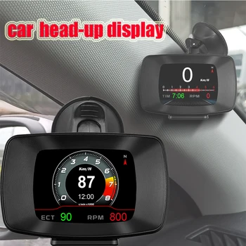 HUD P13 OBD2 Дигитален Авто Централен Дисплей Скоростомер, Оборотомер Напрежение на Батерията Налягането на маслото Температурата на Охлаждащата Течност Интелигентен Сензор за Авто HUD