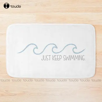 Just Keep Swimming Wave подложка за вана бързо съхнещи постелки за баня