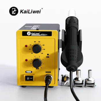 Kailiwei 700 W Маса за горещ Въздух за Заваряване на печатни платки, ремонт на чипове, Електронни Компоненти, мобилен Телефон, Топлинна оръдие 858A +