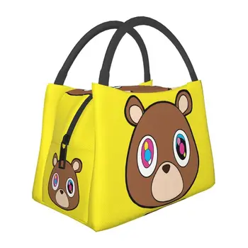 Kanye West Ye Bear, дамски термоизолированная чанта за обяд, работа на смени чанта за обяд за работа, за пътуване, за съхранение на храна, кутия за храна